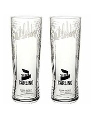 24 Carling  Half Pint Glasses