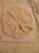 Beautiful Cream Crochet Beret