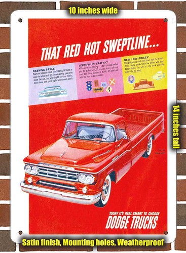 Metal sign 1959 dodge pickup - -,