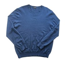 Men's ERMENEGILDO Z ZEGNA Luxury CASHMERE Comfort Navy CREW Neck Jumper XL *VGC*