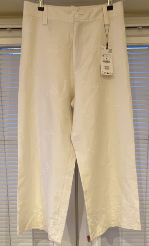 Zara white linen floral - zara,