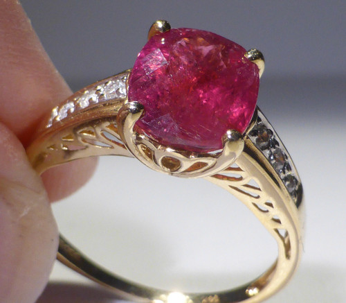 14ct gold ring pink - 14ct,