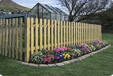 WOODEN PICKET FENCE PANEL