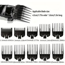10X Hair Clipper Comb Guide Trimmer Guards Attachment 1.5 to 25mm For WAHL UK