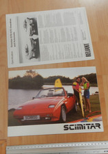 Reliant Scimitar SS1 1988-89 UK Market Single Sheet Brochure 1800 Ti 1600 1400