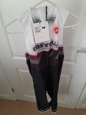 Castelli Mens Short Distance Tri Triathlon Suit Sleeveless Large 