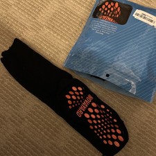 New Novayard socks 3 Pair Non Slip Diabetic Yoga Pilates Unisex Medium Black 