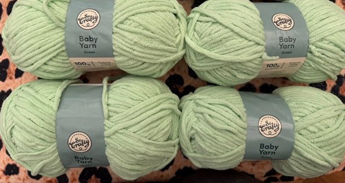 Aldi crafty green baby yarn - so,