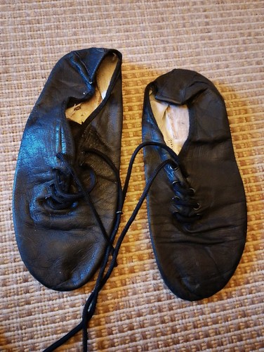 Unisex black leather jazz - unisex,