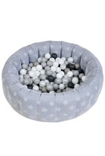 Velvet Soft Baby Ball Pit Pool Round Plus 30 Soft Balls Play Kids Play Game|