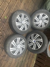 Ford Fiesta Wheels And Tyres With Trims Good Tread On All Four