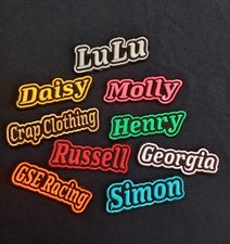 Personalised Black Embroidered