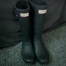 Black Hunter Wellies Size 5 Kids