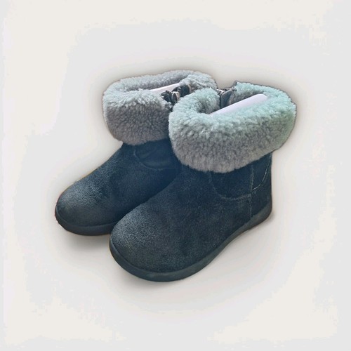 Ugg black suede with grey - black,