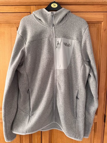 Men rab fleece hoodie - fleece, size