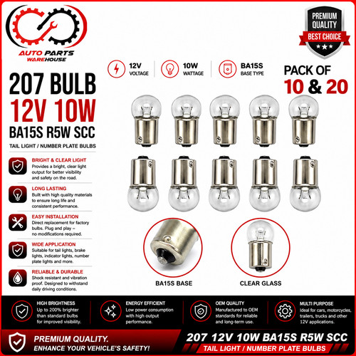 10x 207 12v - 10w, scc
