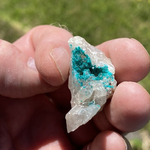 Dioptase quartz specimen - specimen, 21