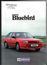 Nissan Bluebird 1987 UK Market Sales Brochure Turbo ZX SGX SLX LX L Estate