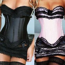 Ladies Sexy Lingerie Corset Moulin Rouge Hen Party Bachelorette Can Can