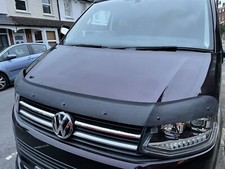 Bonnet Guard Protector Tailored Black Hood Deflector VW Transporter T6 (2015 on)