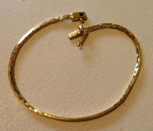 Vintage 9ct gold cobra link - vintage,