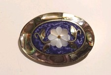 Mexican Alpaca Silver Brooch