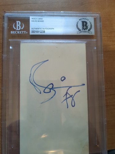 Autographed david bowie index - autographed,