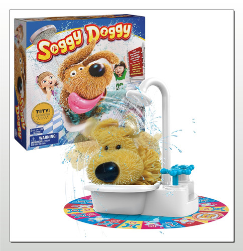 Soggy doggy showering - doggy, shaking