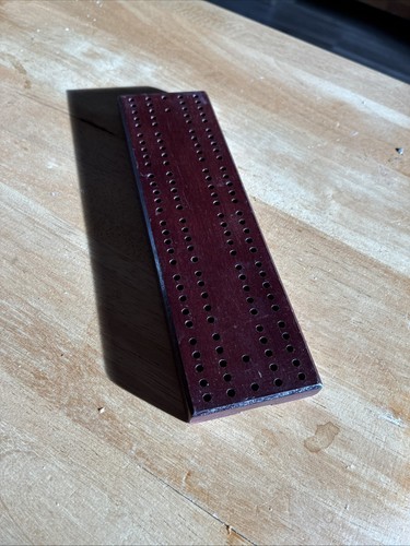 Wood cribbage board - wood, hinged