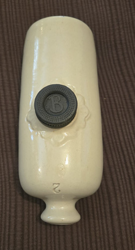 Vintage stoneware bed warmer - stoneware,