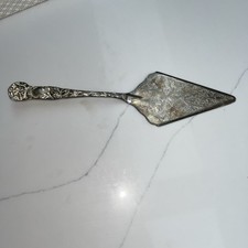 Ornate Vintage silver plated cake/pie server, made in Italy