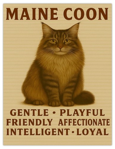 Maine coon cat - traits, cute