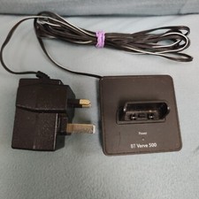 BT Verve 500 Charging cradle Black and charger plug