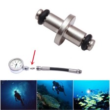Scuba Diving Rubber High Pressure Hose For Gauges With O-Ring SPG Swivel