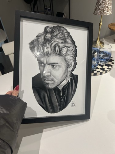 George michael wall painting - george,