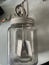 Antique Butter Churn With Metal Paddle