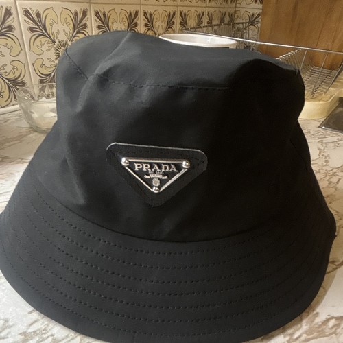 Prada black nylon bucket - prada,