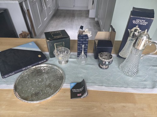 Vintage boxed silver plated - silver, &