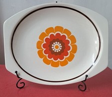 J & G Meakin Studio Sunset . Serving Plate/Platter. Retro Mid Century