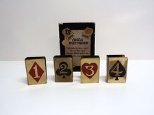 Vintage Card Table Markers
