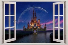 Disney castle window decal - window,