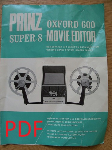 Instructions cine movie - , editor