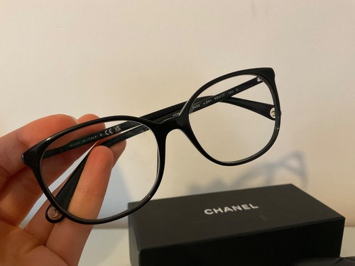 Chanel black designer glasses - black,