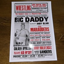 Laminated Re-print Wrestling