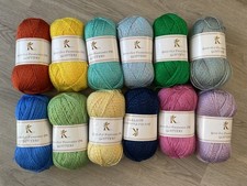 Good Old Fashioned Sparkly Knitting Crochet DK soft yarn. 100g balls.