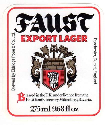 Beer label eldridge pope - beer, label: