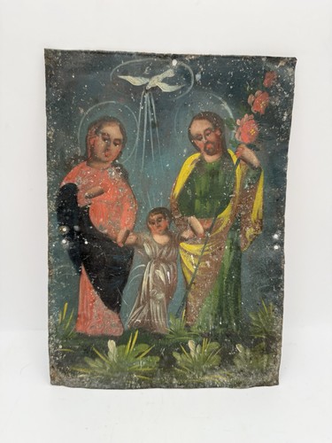 Antique mexican retablo holy - antique,