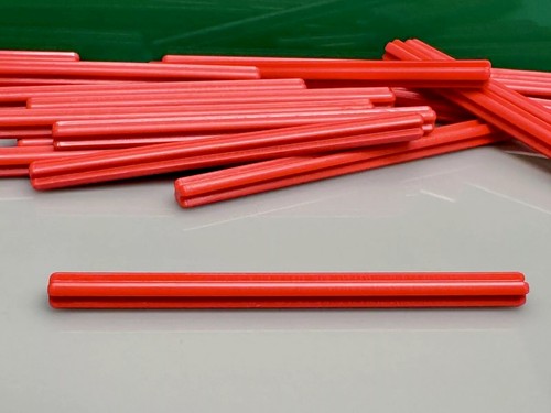 Lego technic axle 3707 - 3707,, red