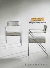 BERNHARDT Furniture 1-Page PRINT AD 2023 Torres Fabric Arm Chair GORGEOUS DESIGN