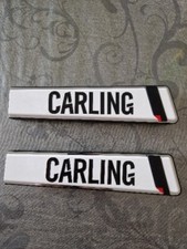 CARLING LAGER T BAR BEER DISPENCE HANDLE X 2 USED FATHERS DAY GIFT MANCAVE